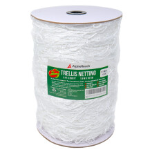 AlpineReach Trellis Netting 5 x 350 ft Heavy Duty Polyester White - 6 Inch Mesh Support Twine for Growing High Yield Tomatoes Peas Vine Climbing Plant