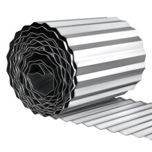 Meyoppm Obrzeza ogrodowe z tektury falistej 12"" x 20' Metalowe obrzeza krajobrazowe Solidne dlugie paski ogrodowe Metalowe obrzeza do ksztaltowan