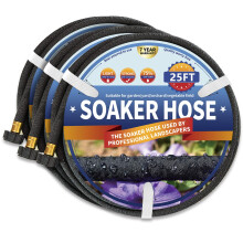 Suneed 3-pack Soaker-slang 25 FT 1/2 Diameter Heavy Duty Soaker-slangar 75 FT fr trdgrdssngar fr att spara 70 % vatten Kort droppslang fr g