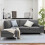 YODOLLA L Shaped Left Hand Corner Sofa with Storage 3