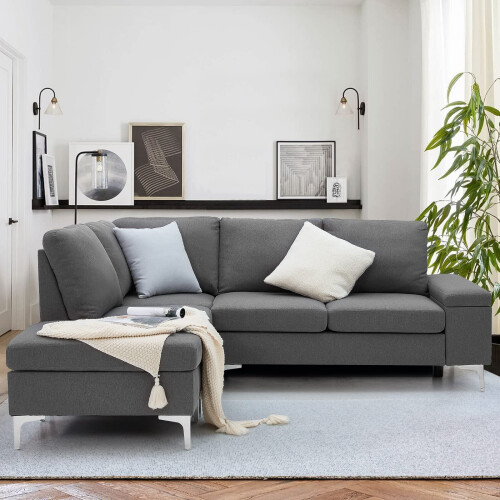 YODOLLA L Shaped Left Hand Corner Sofa with Storage 2