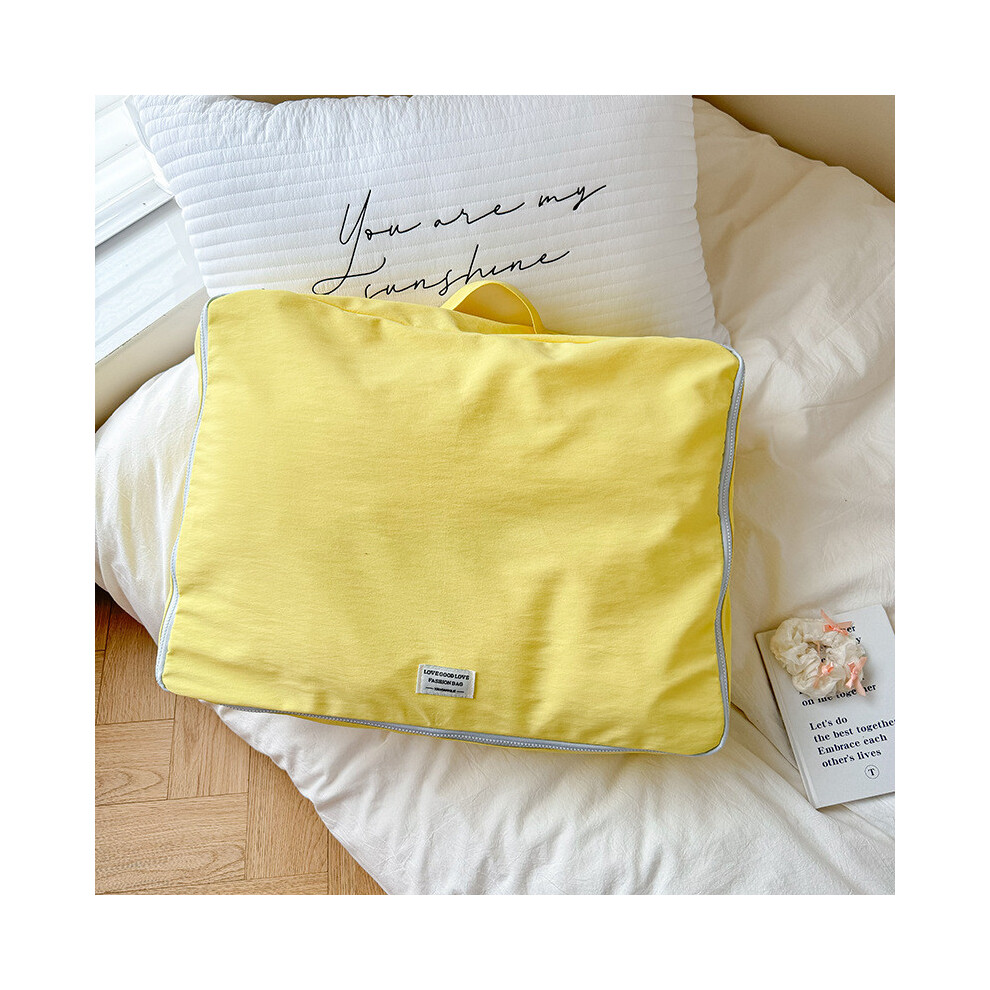 (Yellow)Sac de rangement vêtements bébé design macaron amusant et ludique idéal pour crèche et sac maman hôpital