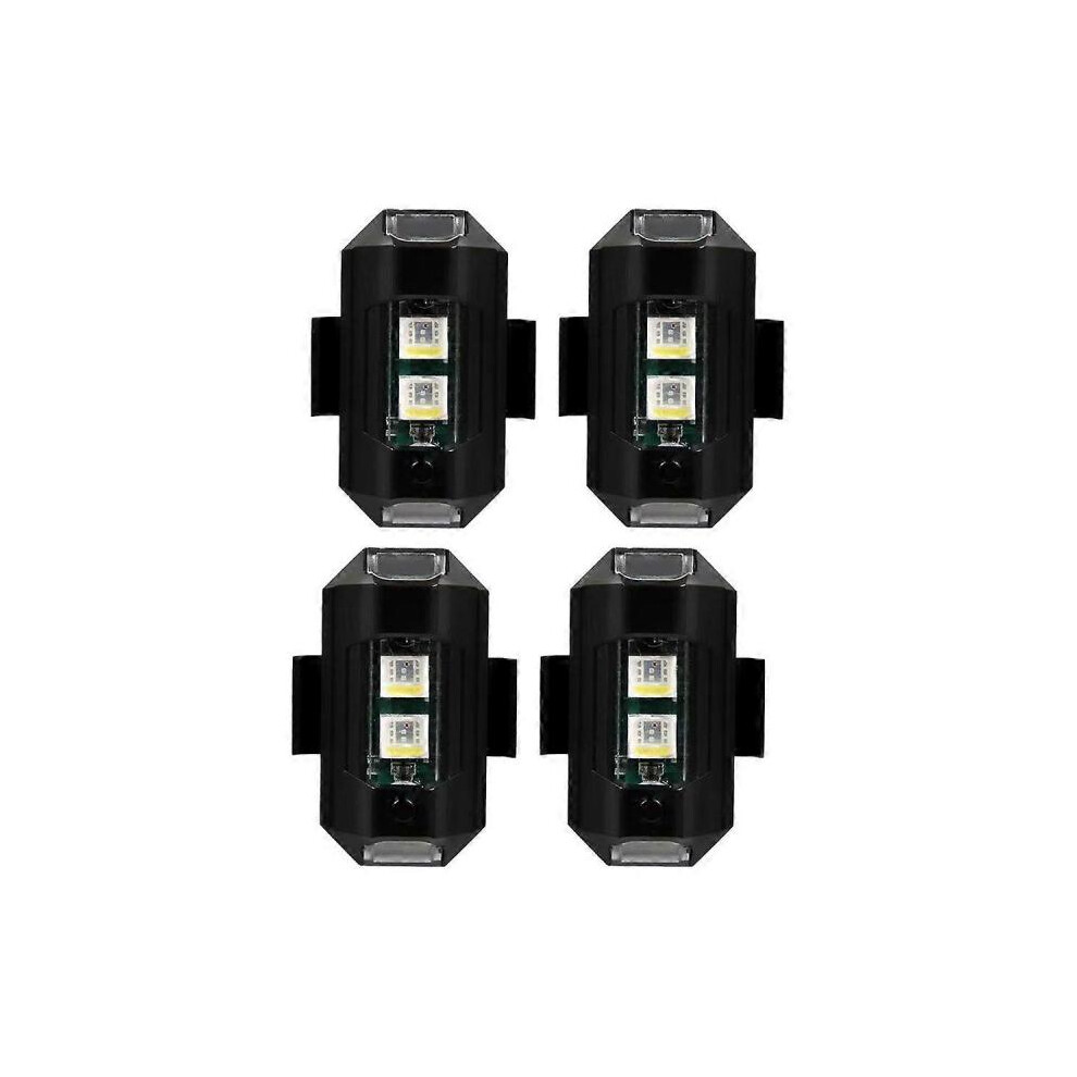 4 Pcs 7 Colors Drone Strobe Light USB LED Anti-Collision Bike Tail Drone Night Fly Mini Signal Flashing Warning Light