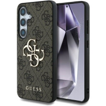 Guess 4G Classic Big Logo Case for Samsung Galaxy S25 6.2" Brown - GUHCS25S4GMGBR