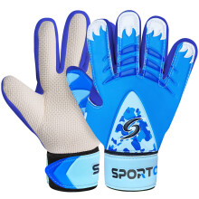 Sportout Kids junior målmandshandsker fodboldhandsker med dobbelt håndledsbeskyttelse og skridsikre slidbistandsbestandigt latexmateriale for at