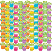 Mini mastic avec des paillettes - 48 pack Couleur non assorti - fte d'anniversaire favorise la stimulation sensorielle idale pour la relaxation