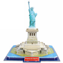 Statuia puzzle -ului 3D - Kit de model de construc?ie de arhitectura DIY | Replica realista fara lipici | Jucarie educa?ionala pentru copii ?i ad