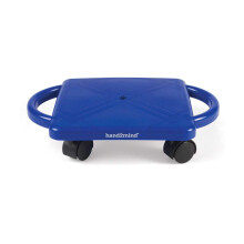 Hand2mind Blue Indoor Scooter Board med handtag golvskoter sitta ner skoter gym aktiviteter fr barn inomhus urtag spel sportskoter fysisk utrust