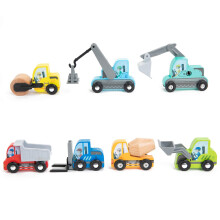 UMU Construction Toy Cars 7 db fa gyerekek mini jrmuvek kisgyermekek szmra, amelyek kompatibilisek a Thomas Train Toys vasti s a nagy mrkk