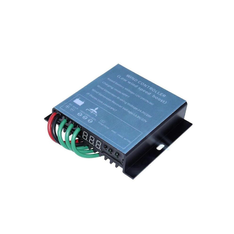 Wind Driven Generator Controller 12/24V 800W MPPT Wind Charge Controller Wind Turbine Generator Controller with Monitor