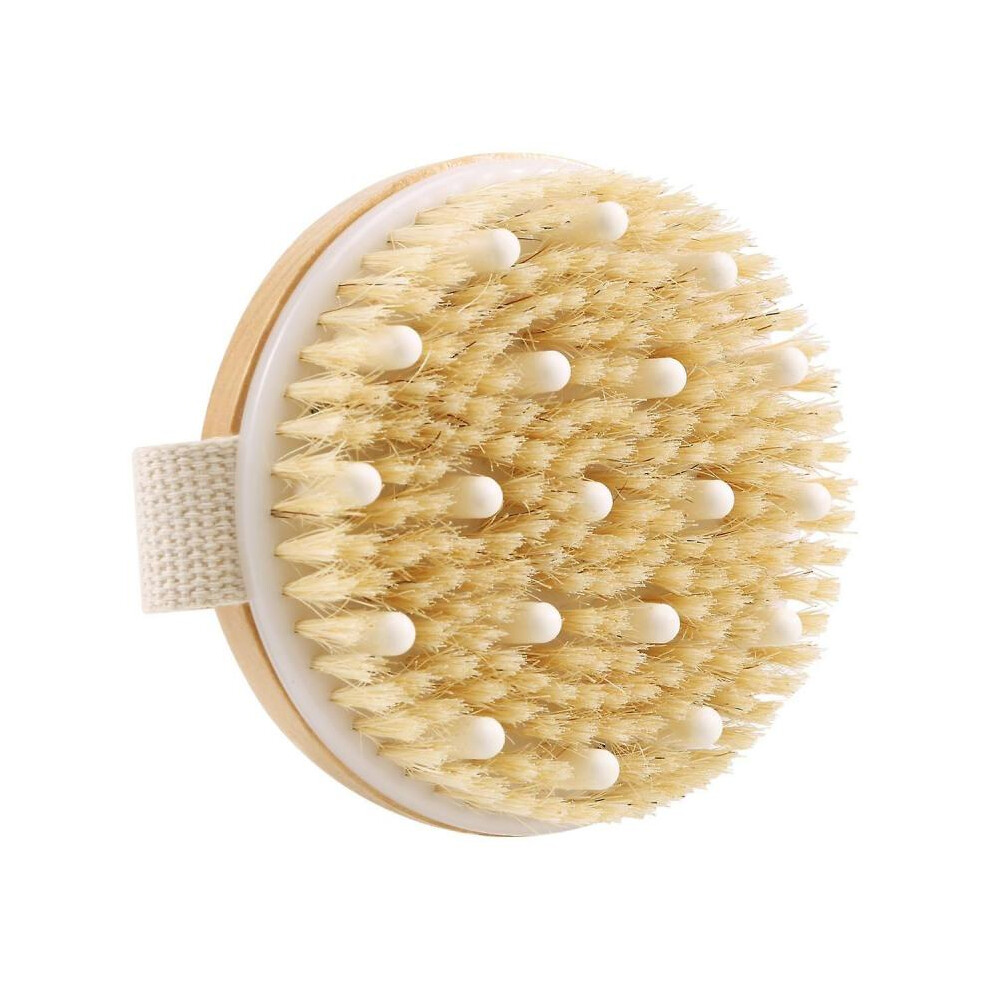 1 Pack Dry Body Brush, Shower Brush Wet and Dry Brushing, Dry Brush for Cellulite and Lymphatic, Body Scrubber with Soft