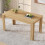 (Brown) Wooden Dining Table with Unique Leg Pattern 3