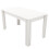 (White) Wooden Dining Table with Pattern Leg 6