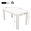 (White) Wooden Dining Table with Pattern Leg 9