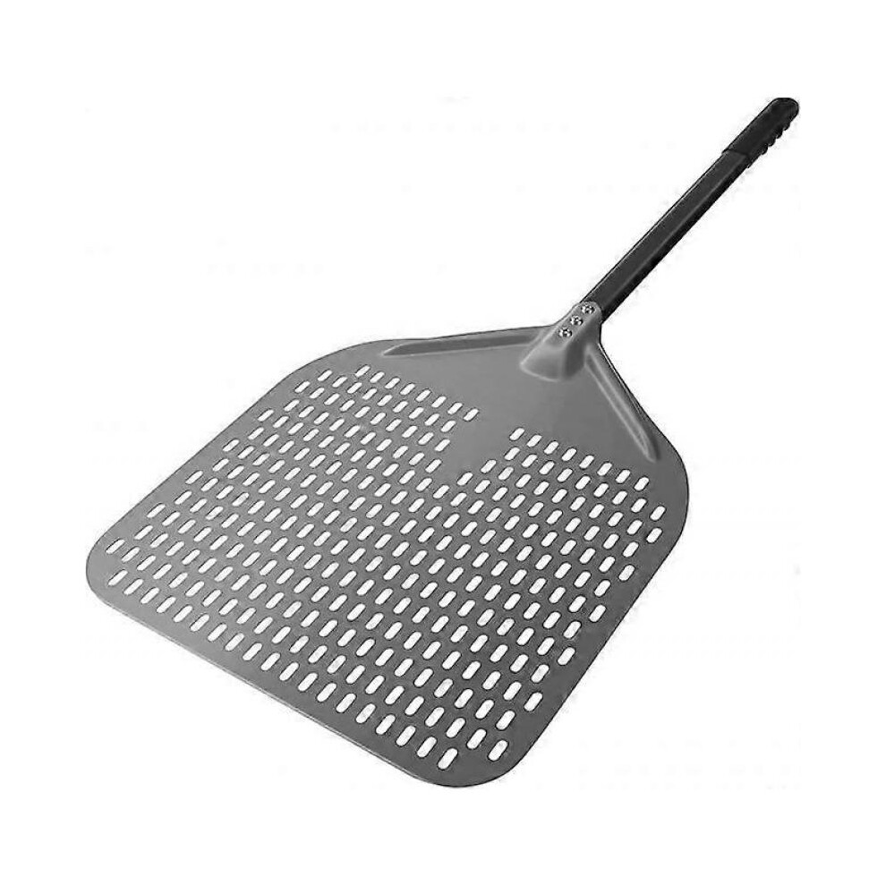 14" Perforated Pizza Peel Long Bar Hard Anodized Aluminum Oxide Pizza Peel Super Large Pivot Pizza Peel Professional
