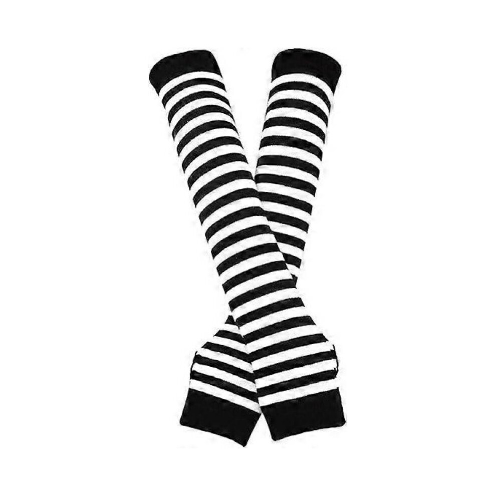 1  Pair   Punk Gothic Rock Long Arm Warmer Fingerless Gloves