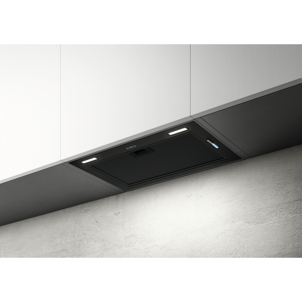 Elica FOLD-BLK-60 Built In 51cm 3 Speeds B Integrated Cooker Hood Black New