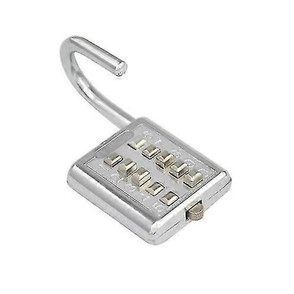 Key Combination Lock 10-Digit Anti-theft Door Padlocksilver