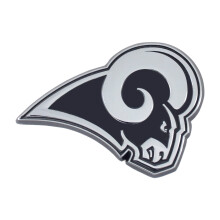 FANMATS 21380 Los Angeles Rams 3D Chrome Metal Auto Emblem
