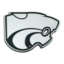 FANMATS 25045 Kansas State Wildcats 3D Chrome Metal Auto Emblem