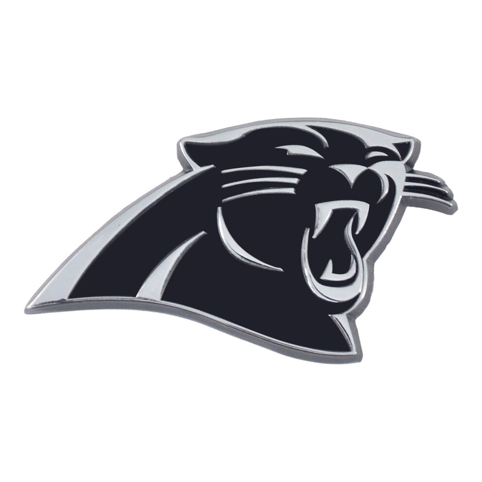 Carolina Panthers Auto Emblem Premium Metal Chrome 842281113679