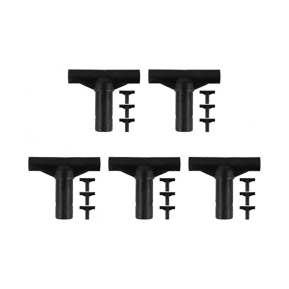 Black Trampoline Accessories Trampoline Replacement Pipe Connector Trampoline Parts T-Shaped Pole Connector PP