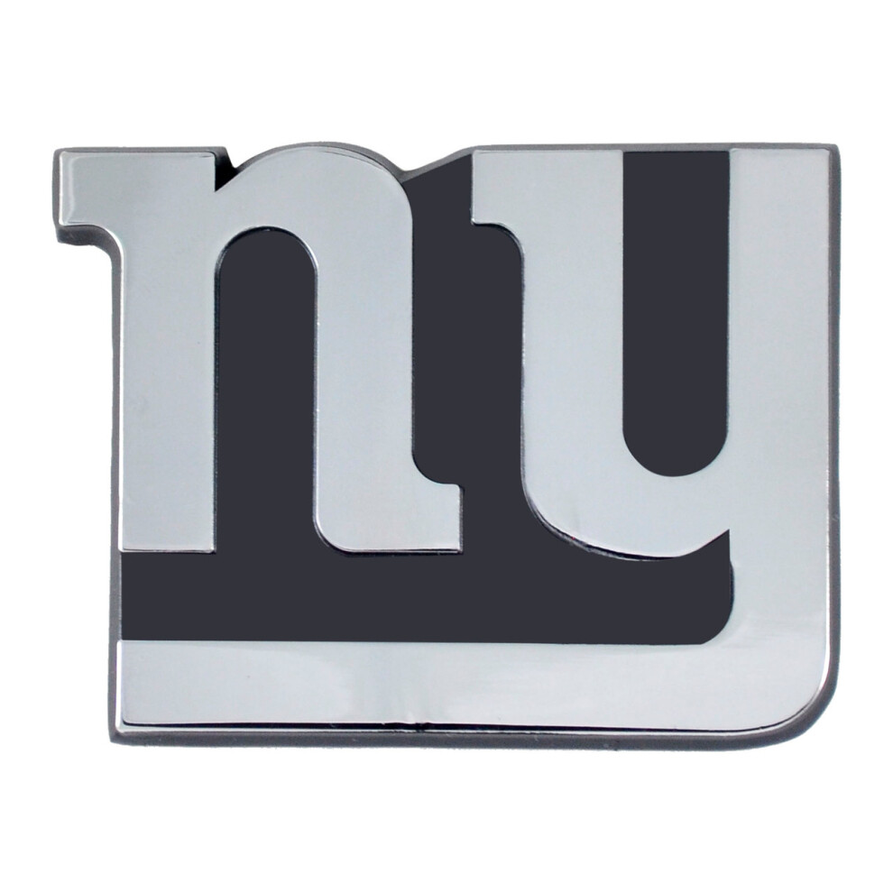 New York Giants Auto Emblem Premium Metal Chrome 842281113839