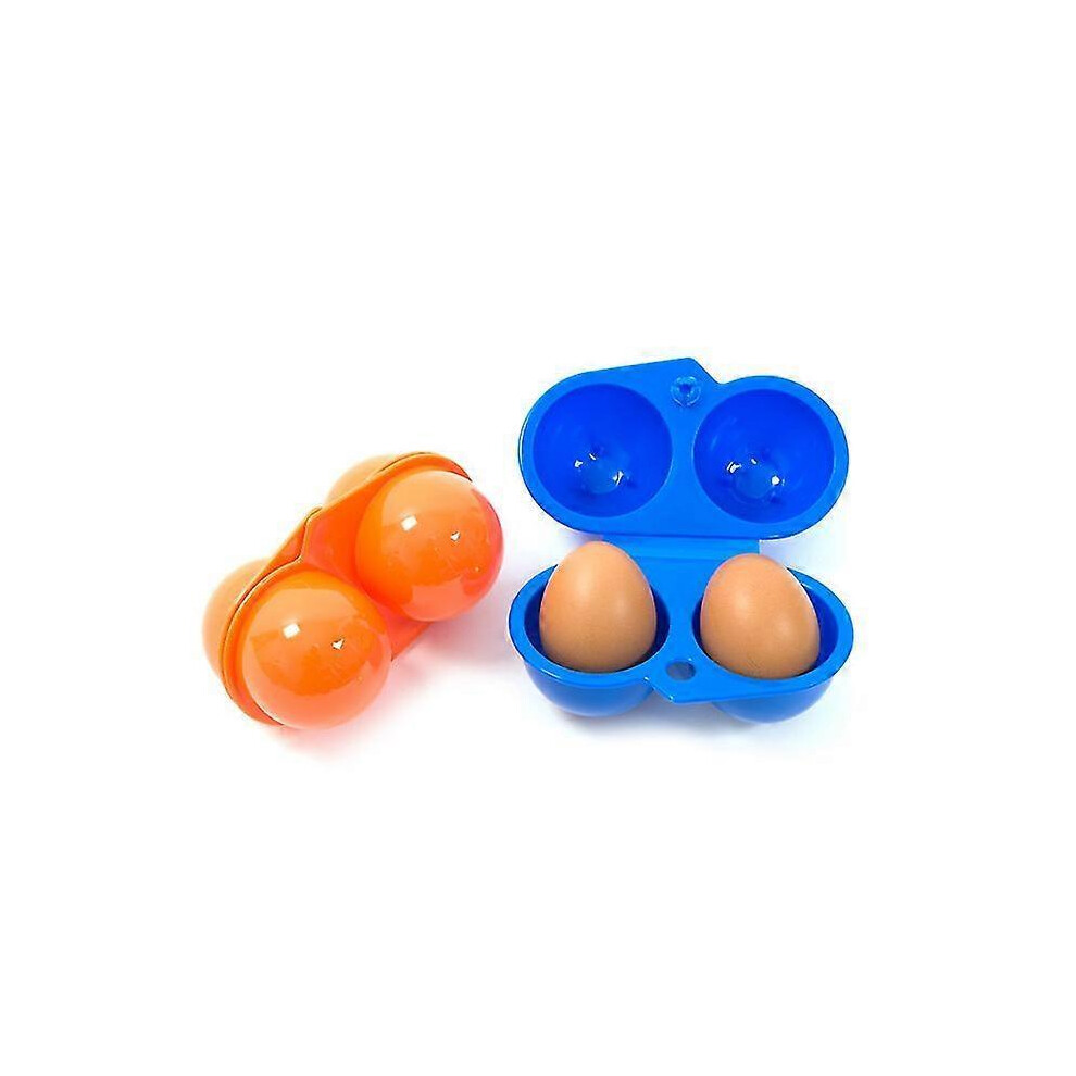 Egg Container Portable Egg Holder Camping Hiking Picnic Bbq Egg Storage Boxes Travel Egg CarrierTwo grid