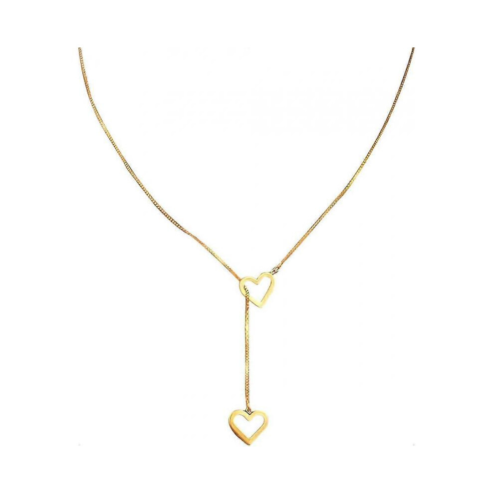 Necklace, Gold Necklace, Women's Necklace, Women's Gold Necklace, Women's Gold Y Necklace, Women's Stainless Steel Necklace, 45CM, Adjustable, Suitabl