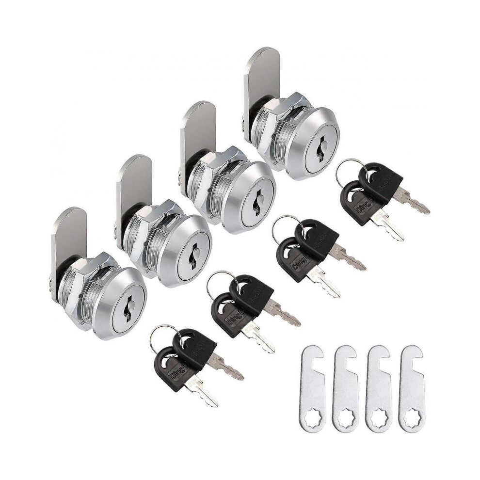 Security Lock for Mailbox Cylinder, Locker Lock Furniture Drawer Cash Display Case Glass Cam Door Cupboard Lock for Cabinet Drawer, Toolbox with Keys