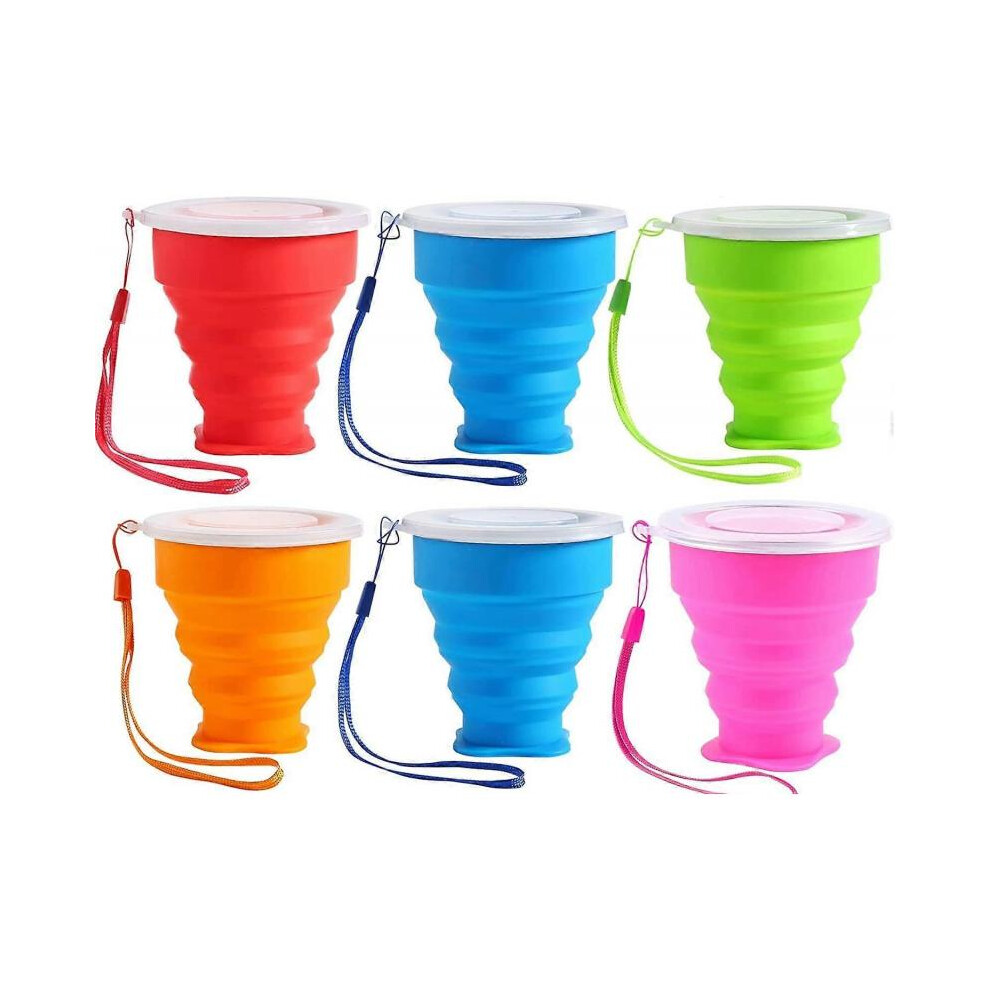Pieces Portable Coffee Mug, 210ML Portable Coffee Mug Lightweight Travel Cup Silicone Collapsible Travel Mug for Camping, Hiking, Traveling