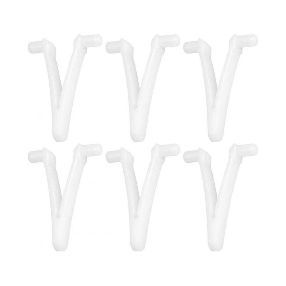6pcs Swimming Pool Supply Butterfly v Clip for Swimming Pool Spa Brush Leaf Rake Leaf Skimmer Vacuum Head for Pool Cleaning