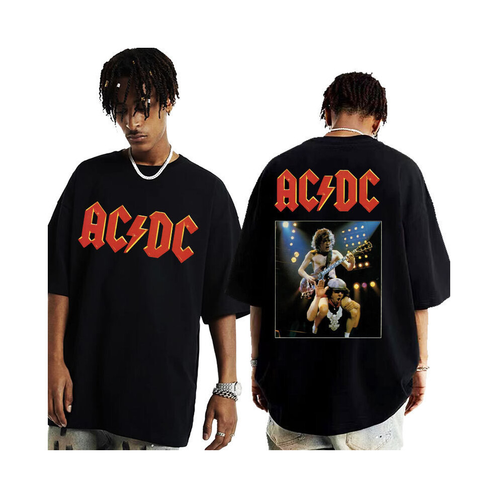 (Style H,M)T-shirts Ac Pwr Up hommes imprimé lettre plusieurs motifs costumes manches courtes