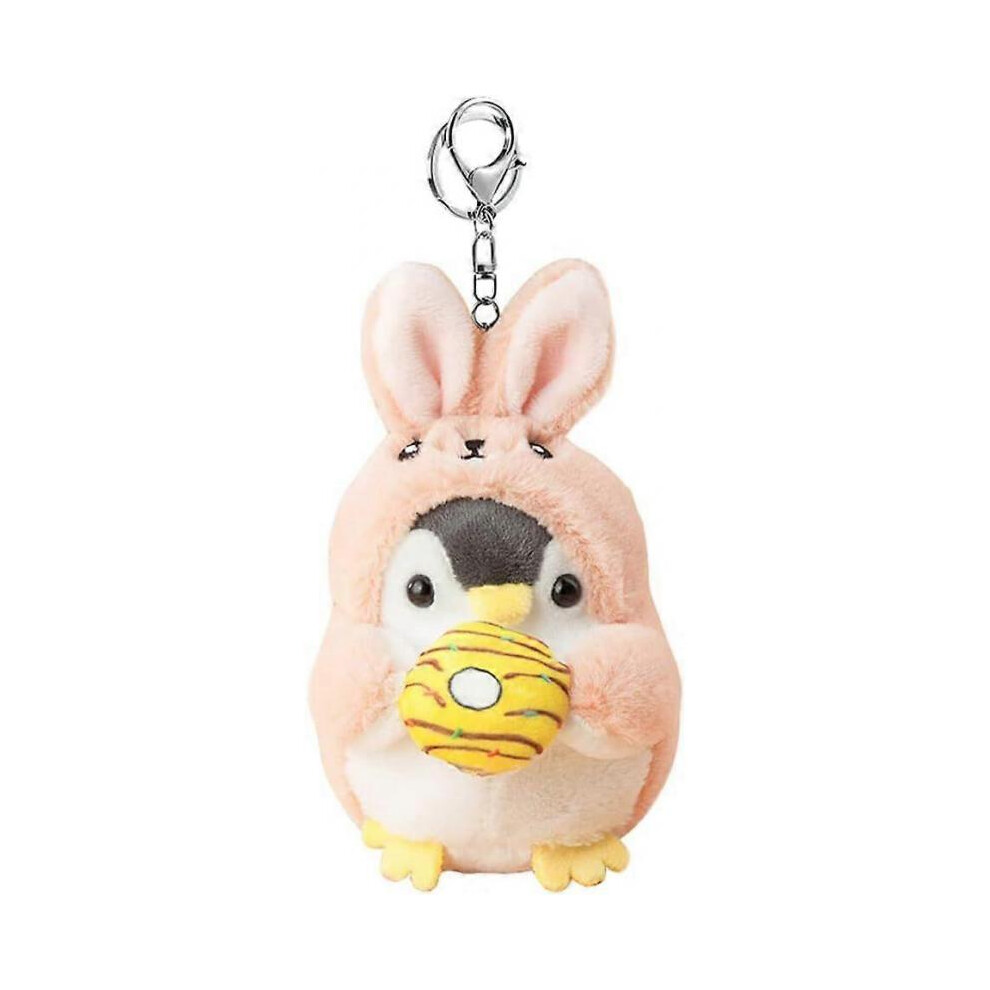 1  PCS  Men Women Creative Cute Lovely Cosplay Costume Play Changing Clothes Donut Penguin Pendant Keychain Key-Chains Keyring Gift Pendant Handbag To