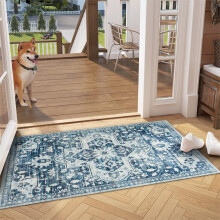(Blue, 60 x 110 cm (2 ft x 3 ft 7 in)) Extra Large Area Rugs Traditional Living Room Rug Kitchen Hallway Long Runner & Door Mats