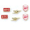 Arsenal FC Stud Earring Set Official Licensed Product 3