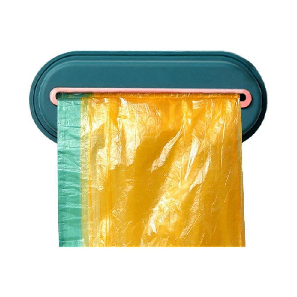 Under Sink Trash Can | Bag Organizer | Cabinet Trash Can | Trash Bag Holder | Carrier Bag Storage | Pull Out Adhesive Trash Bag Dispenser for Kitchen