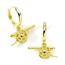 Arsenal FC Gold Finish Cannon Hoop Earrings Official Licensed Product