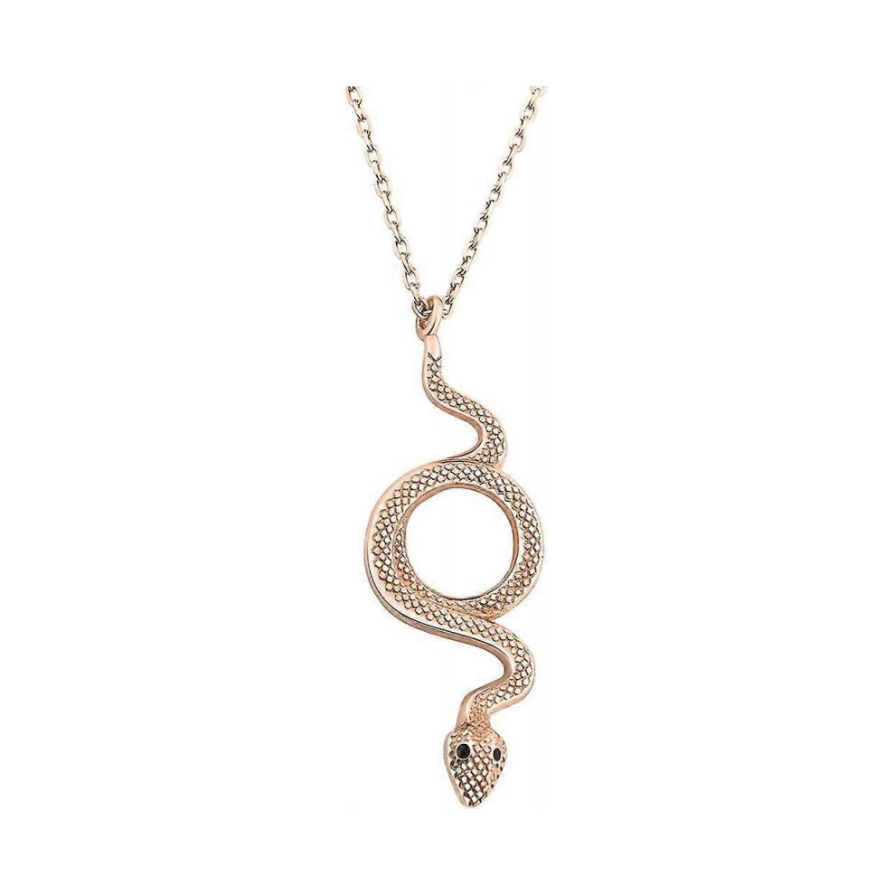 925 Silver Women's Necklace - with Snake Shape Pendant