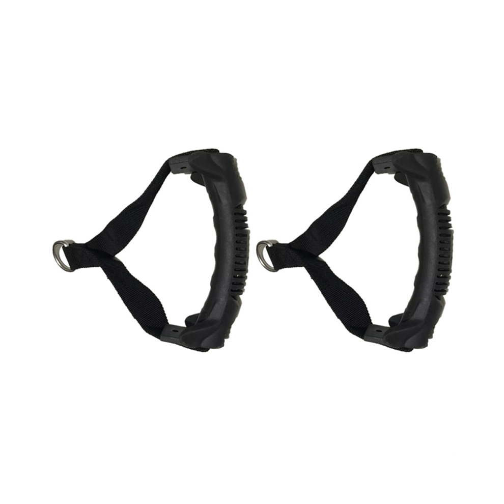 2-Pack Weerstandsbandgrepen, Trekkoordgrepen Voor Fitnessapparatuur, Krachttrainingstouwgrepen 19X14Cm-image