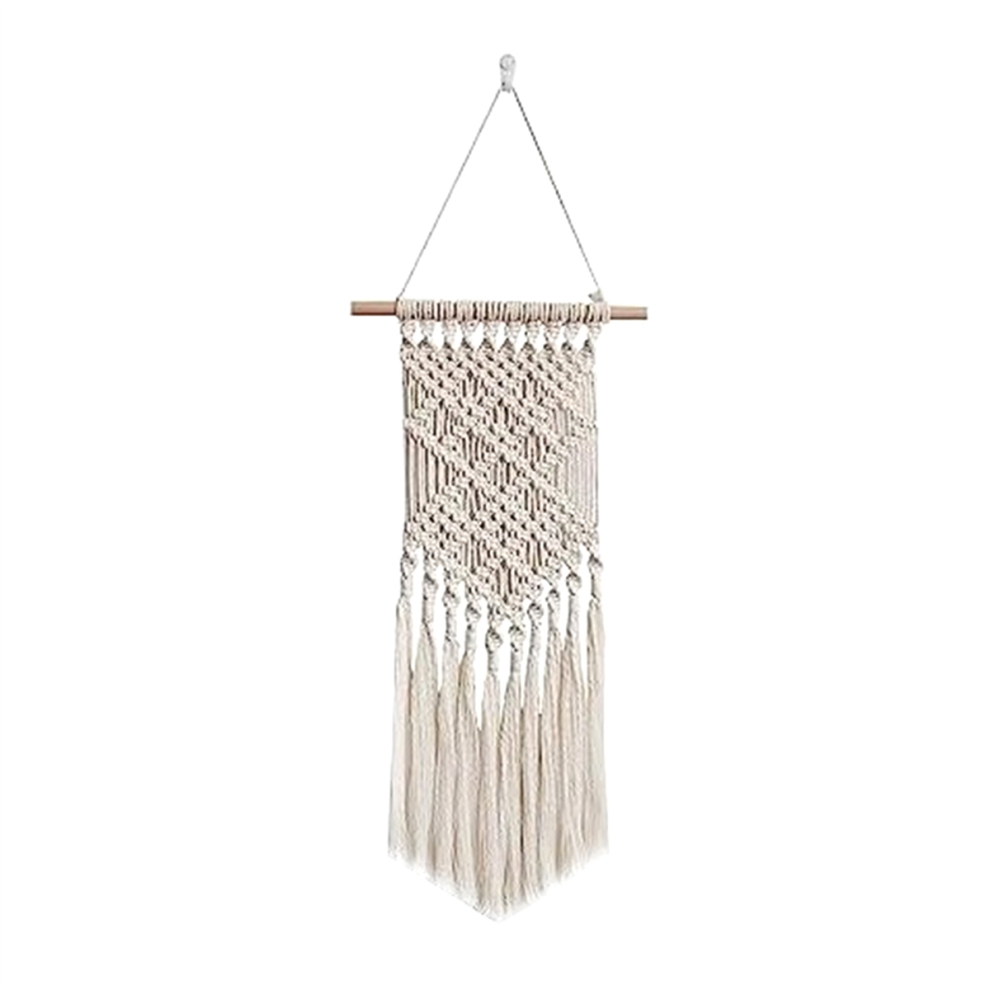 Acchiappasogni Con Perline E Piume - Acchiappasogni In Macramè Fatto A Mano, Decorazione Da Parete In Stile Boho Per La Camera Da Letto