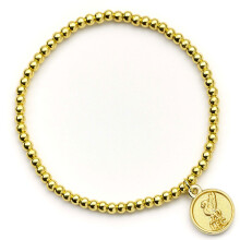 Liverpool FC Gold Finish Bead Bracelet Official Licensed Product