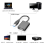 Convertitore USB-HDMI audio/video multifunzionale e conveniente per computer, compatibile con driver HD 1080P, nero 9