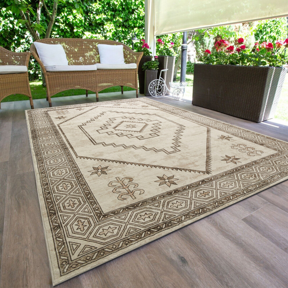 (Cream, 240 x 320 cm (8 ft x 10 ft 6 in)) Extra Large Area Rugs Traditional Living Room Rug Kitchen Hallway Long Runner & Door Mats-image-OPC-PBDWZC5-NEW