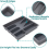 Drawer Kitchen Organizer Silverware Holder Utensil Cutlery Tray Plastic Flatware Organizers 5
