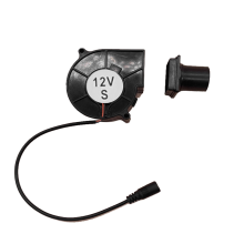 7530 PWM Luftgebläse 12V 0,2A AC-betriebener Lüfter für BBQ Camping Picknick Feuer Werkzeuge