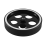300mmX6mmX18mm Industrial Aluminum Rubber Measuring Encoder Meter Wheel for Industrial Encoder Encoder 6