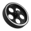 300mmX8mmX18mm Industrial Aluminum Rubber Measuring Encoder Meter Wheel for Industrial Encoder Encoder 10