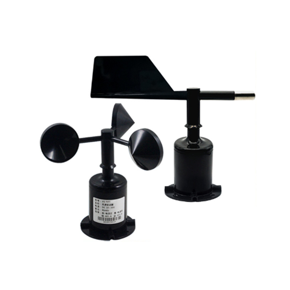 30M/S Polycarbon Wind Speed Direction Sensor Weather Station Outdoor 3 Cup Anemometers Sensor Output 0-5V Black 4853769077167