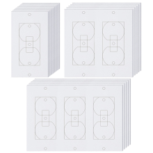 20Pcs Wall Insulation Outlet Insulators Sealers,Electrical Pads for Wall, Light, Switch Socket